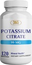 Potasium Kesehatan (Citrate) - Suplai Elektrolyte Espile untuk Mendukung Nerve & Muscle Fungsi Heart Health & Energy * - Potocratic Citsule Capsule - 120 Capsules