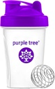 Temple Protein Ungu Shake Bottle, Pelangi Piala Bukti Mixer dengan Bola Pencampuran Baja tanpa pelindung: 124; 20 Oz Shaker Blender untuk Protein, Hidration & Suplemen Campuran