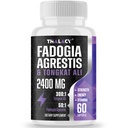 2400mg Fadogia Agrestis Tonkat Ali Suplemen Ali - Fadogia Agrestis 1400mg & Tongkat Ali 1000mg Ultra Blend, Maximum Kekuatan, Muscle Mass & Athletic Performance, 60 Softgels