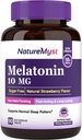 Melonaxin 10 MG, Quast Dissolve Tablet, Ultra Strength, Non- Habit Forming, Sleep & Calstice Dupport, No Sugar, Natural Strawberry Flavor, 90 Tablet
