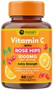Vitamin C 100mg Cherible Supplement - Ekstra Kekuatan Imune Dukungan Vitamin C Dietary Suplemen dengan Rose HIPS, Nature VitaminC Antioksidant Dukungan, Natural, Vegan, Orange Flavor - 60 tablet