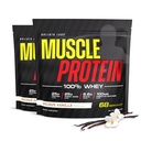 COLOSSAL LABS Muscle Whey Protein Flavored Powder, 25,000 mg Amino Acids / Serving, Cold Filtered (Paket May Vary) (10 Pound (Paket 2), Vanilla)