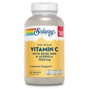 SOLARAY Vitamin C 1000mg Timed Rilis Kapsul dengan Rose HIPS & Acerola Bioflavonoid, Dua tingkat untuk Absorpsi Tinggi & Seluruh Hari Dukungan Fungsi Imune, Jaminan 60 Hari, 275 Hamba, 275 VexCaps