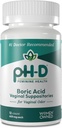 pH-D Feminine Health Support - 600 mg Boric Acid Suplotories - Woman Owned - for Vaginal Odor Use - 12 Count