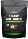Mesiu MCT Organik - USDA Bersertifikat, dengan Prebiotik Acakia Fiber; Keto Friendly, Vegan, Gluten Free; 8oz