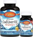 Laboratorium Carlson Cod Liver Oil Gems - Limon 1000 juta 150 + 30 Sgels