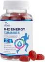 B-12 Vitamin Energy Gummies 4500mcg - Extra Kekuatan B12 Chewables for Energy Metabolism & Imune Dukungan - Tambahan Dietary untuk Perempuan, Pria, & Kids - Non-GMO, Vegan, Berry Flavor - 60 Count