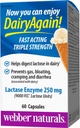Webber Dairy Lagi 250mg Lactase Enzyme Triple Kekuatan, 60 Kapsul