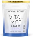 Premium Unfeatured MCT Oil Powder dengan Keto Electrolytes- Creamer untuk Coffee, Tea, dan Shames- termasuk 15x Biovable Chromium Picolinate, C10 dan C8 MCT Oil Derived dari Couts - 120 Grams