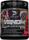 DRAGON PHARMA Venom Extreme Potency Predout, Laser Sharp Focus + Energy, Informance Ingreations Inhanced for Enhanced Vasodilation & Endurance (40 Servings, Mangonada)