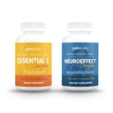 Pelangi NeuroEffect Paleley + Estic Complex Bundle - Neuro Mushroom Coffee Extract, Vitamin C Suplemen 450g Focus, Memory, Energy, Immune Support, Organik Superfood