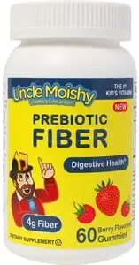 Paman Moishy Vitamin Prebiotic Fiber 60 Gummies 124; Keto Sugar Free Gummy Chews untuk Toddlers 124; 4g Fiber untuk Anak-anak Constipation Support 124; Natural Kosher Halal Berry Chewable