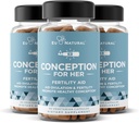 Suplemen Fertilitas Konsep untuk Perempuan 3-Pack Bundle - Aids Ovulasi, Keseimbangan Hormonal, Siklus & Reguler - Prenatal Dukungan dengan Myo- Inosiol, Folate, Acid Folic, Vitex - 180 Capsules