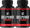 Erecpower for Men Capsules - Erecpower Pill Advanced Formula - Maximum Power, ErecPower Men Sules 60 Capsules, Erec Power Vitamin Pill (2 Pack)