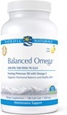 Nordic Companals Pro Balanced Omega - Fish Oil and Evening Primrose Oil, 240 mg EPA, 160 mg DHA, 76 mg GLA, Support Hormonal Balance and Heally Skin *, 180 Soft Gels