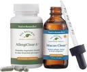 Remedies Asli Bersihkan Sinus & Throat ComboPack - Natural Homeopathic Mucuss - Hapus untuk Phlegma dan kemacetan dan Herbal Supplemen AllergiClear - S untuk Kesehatan Respiratory dan Fungsi