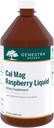 Genestra Brands Cal Mag Raspberry Liquid 12.4; Calcium dan Magnesium Citrate Formula dengan Vitamin D 124; 15.2 FM.