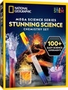 National Geographic Strunning Chemistry Set - Mega Science Kit with 45 Easy Experiments - Make a Volcano and Peluncuran Rocket, STEM Projects for Kid Ages 8-12, Science Toys (Exclusive)