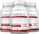Approved Science ® Uritrac ™ - UTI Dukung - Cranberry, D- Mannose, Lingonberry - Vegan Friendly - 60 Capsules per Botol - Paket 3