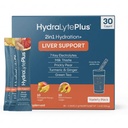 Hydralyte Liver Dukung + Electrolite Mix dengan Milk Thistle, Turmeric, Ginger, Prickly Pear, Green Tea Extract Formulate for Rapid Rehydration (Variety Flavor, 30 Paket)