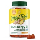- Vegan - dengan Metil B12 Vitamin Energy Production - Ginger - Daily Vitamin B12 Supplemen - USDA Organik - 70 Gummies, 35 Servings