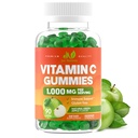 Vitamin C Gummies 100mg untuk Orang dewasa & Anak-anak - Kekuatanmaksimum Dukungan Ammuniune, Collagen Dukungan - Sour Green Apple Flavor - Gluten Bebas, Non-GMO, Vegetarian - 90 Gummies (30 Pelayan)