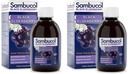 Sambucol Black Elderberry Syrup - Sambucus Elderberry Syrup, Black Elderberry Liquid, Imune Dupport, High Antioksidants, Gluten Free - Original Formula, 7.8 Fl Oz (Paket 2)
