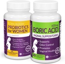 Simpan 10% pada Bundle Wellness Feminine - Boric Acid Suplotories & Vaginal Progories untuk PH Saldo & Intimate Care