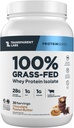 Transparent Labs Grass- Fed Whey Protein Isolate - Tentu Flavarted, Gluten Whey Free Protein Powder dengan 28g Protein per Serving & 9 Amino Accids - 30 pelayan, Chocolate Peanut Butter