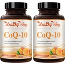 Koenzim Q10 400mg CoQ10 Tambahan - Setelah Daily Coq 10 400 mg Powsules untuk Heally Heart Antioksidant dan Energi Dukungan - Non-GMO Quick Absorpsi Ubiquinone Q10 Koenzim (200 Pelayan)
