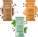 Feel Vegan Protein Bars 124; Chocolate Lovers 124; Keto 124; Gluten Free Gluten Free 124; Organic 124; Lions Mane 124; Chaga 124; Ashwagandha 124; 15g Protein 124; Low Sugar 14; Non GMO 124; Sunbutta + Brownie + Mint - 9 Pack