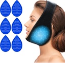 ZNOTCUETEND HEETH QUETH CLOCK Face Face Head Close for Wisdom Teeth Removal Removal Tothache Relief, TMJ, Es Jaw untuk Pembedahan Wajah Oral, Dental Implant dengan 6 Pap Hot Cold