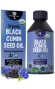 Kumin Hitam Organik Oil - USDA- Cold Menekan -hingga 6X Stronger Thymoquinone- Pure Nigella Sativa Cumin Seads - Premium Suplemen Immune Dukungan, Antioksidant, Calming, Skin & Hair (8.5 oz)