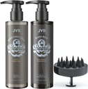 JVR Beard Wash dan Conditioner Beard for Men, Beard Shamhod Cleanse and Reduces Frizz, Spred & Strengthens, Organic with Coconut, Aloe, Provides Shine for Dry & Coarss Care (6.7oz)