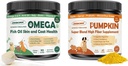 ZEBORA Labu untuk Anjing, Omega 3 Minyak Ikan untuk Anjing