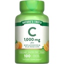 Nature 's Truth Vitamin C Bioflavonoid & Rose HIPS 124; 100Caplets 124; Vegan, Non-GMO dan Gluten Free Suplemen