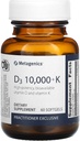 Metagenik D3 10.000 dengan K2 Soft Gels, 60 Cacah
