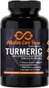 Alkaline Care 124; Turmeric Curcumin Supplement 1500mg with Organic Turmeric, Ginger & Black Pepper for Best Disorder 124; Non-GMO 124; Joint & Healthy Inflammation Respport (120 Veggie Capsules)
