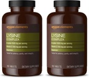 Elemen Lysine Complex dengan Vitamin C untuk Dukungan Kesehatan Kebal, Vegetarian, 65 Pelayan, 195 Cacah (Packaging May Vary) (Paket 2)