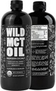 Wild MCT Oil Organic Coconut - 32 fl oz - dari 100% Natural Coconut - Flavorless & Odorless C10 / C8 MCT Minyak untuk Dukungan Energi & Kognitif - Keto- Friendly - Sempurna untuk kopi, Shakes & Recipes