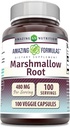 Amazing Formulas Marshmallow Root Supplemen 124; 480 Mg Per Serving 124; 100 Vevgie Capsules 14; Non-GMO 124; Gluten Free Alag4; Made in USA