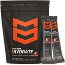 MTN OPS Hydrate Electrolytes Powder Mix, 20 Single Serving On- TheGo Electrolite Packs dengan lebih dari 10.000 mg Elektrolit per Serving, Strawberry Coconut