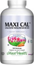 Maxi Health Calcium 1000 mg Suplement with Vitamin D3 (1000 IU) and Magnesium (500 mg) - Bone, Teeth and Joint Support for Men and Women - 360 Capsules - Maxi Cal