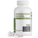 Bronson Korean Panax Ginseng Support Energy, Endurance & Vitalitas + Memory and Mental Performance, 120 Kapsul