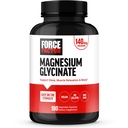 Force Factor Magnesium Glycinate, Magnesium Suplemen Perempuan dan Pria untuk Mendukung Tidur, Muscle Relaxation, dan Mood, Mudah di The Stomach, Vegan, 3-Bulan Supply, 180 Capsules