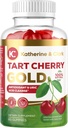 Katherine & Clark Tart Cherry Gold Montmorency Gummies - Tart Cherry Extract Gummies dengan Benih Celery - Promotes Healthy Uric Acid Levels untuk Mendukung Perbaikan Gabungan - Vegan Dibuat di Amerika Serikat - 60 Count