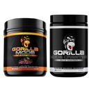 Gorilla Mind Pra Workout (Cherry) + Creatine (100 Serv.) - Comprehensive Stack for Impressive Strength, Power Keluaran, dan Ukuran Otot