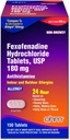 Ohm Allergy Medicine Fexofenadine 180mg - 24 Hour Relief for Sneezing and Alergy Sympories, Non-Drowsy - 24- Hour Antihistamin Tablet Efektif - 150 Count (Paket Tunggal)