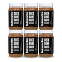 Fatworks Gourmet Cage- Free Duck Bone Broth, Tradisional Flavor, Keto, Paleo, Collagen Rich, Preservative Free, 6 pack of 15 oz. JARS