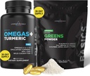 Livingood Daily Omegas dan Hijau Bundle - Rich in Antioksidants